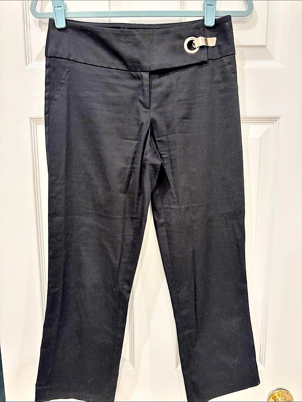 Cache Crop Leg Pants in Black Size 4